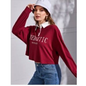 Long sleeve crop top